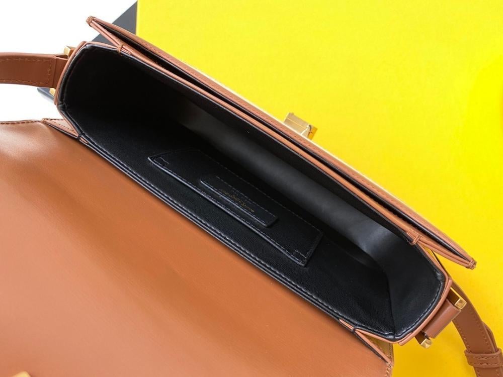 Modern Refined Leather Top Handle Bag