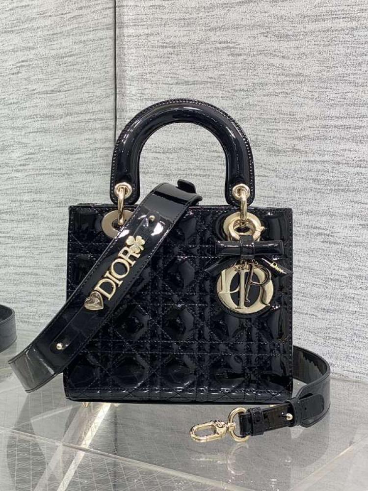 Lady My ABC Bag in Black Cannage Patent