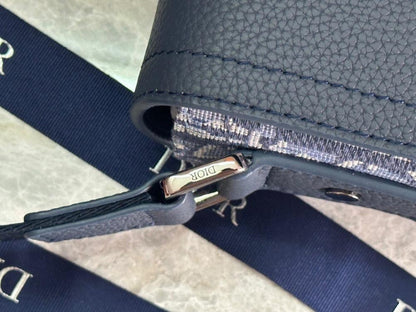 Luxury Blue Printed Calfskin Crossbody Bag – Limited Edition