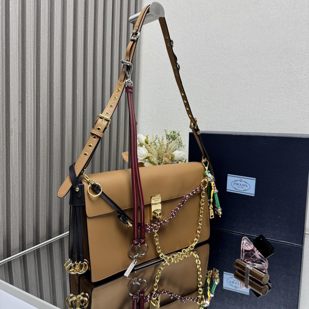 Gold Leather Shoulder Bag