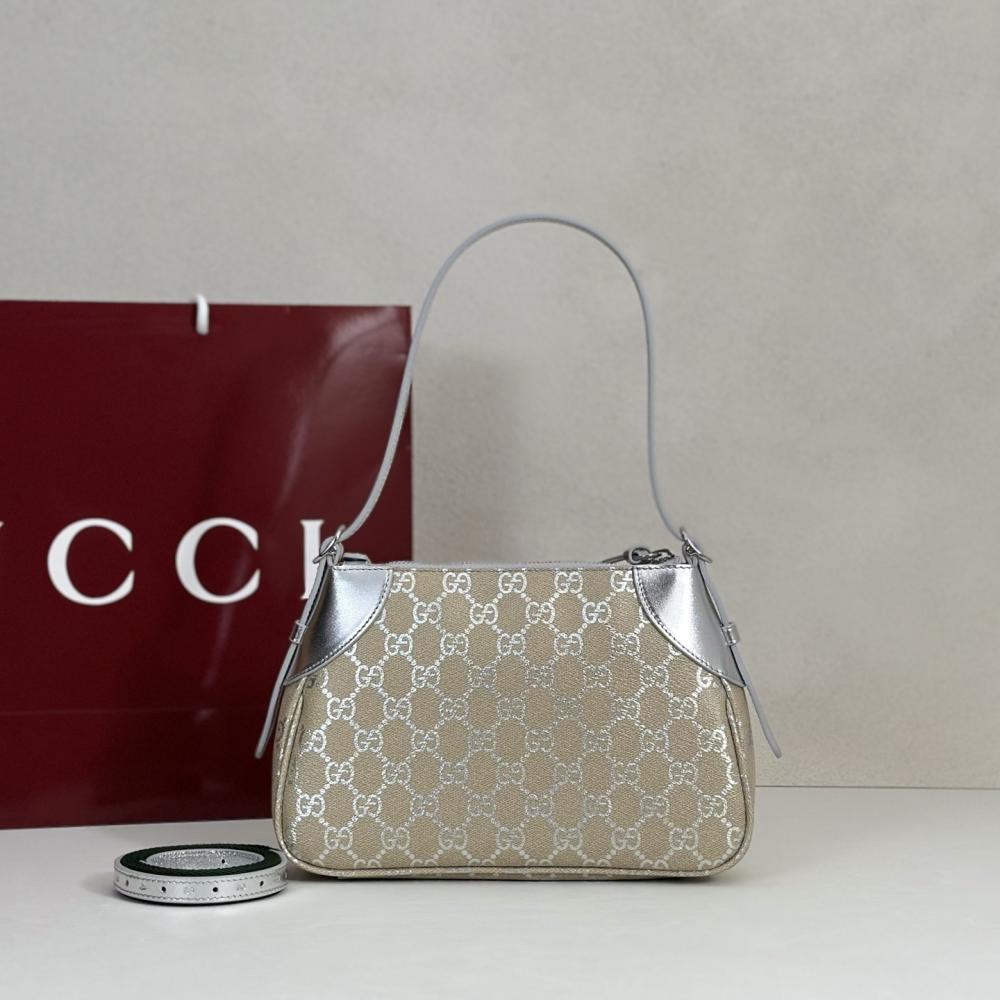 Silver Top Handle Bag