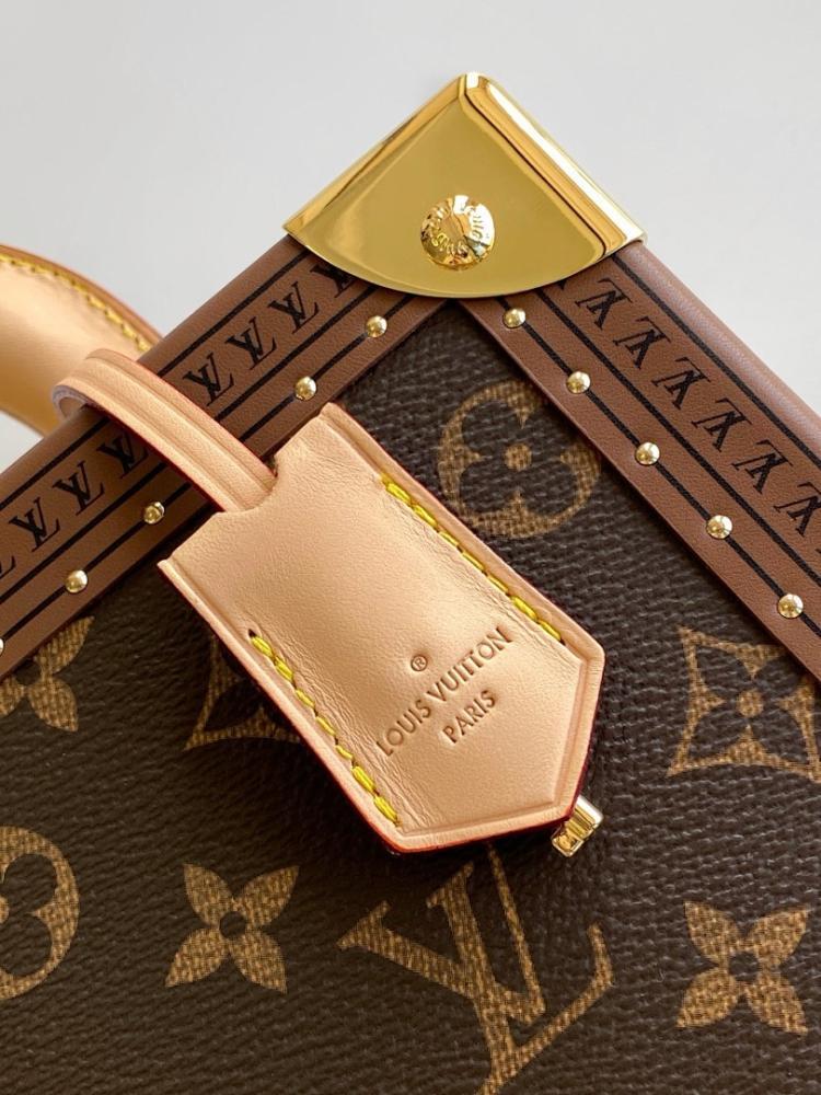 Modern Elegant Studded Leather Top Handle Bag