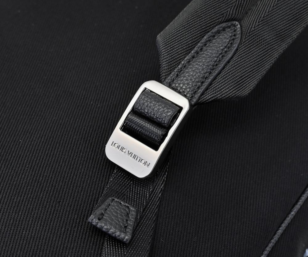 Elegant Refined Embroidered Denim Backpack