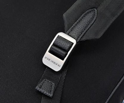 Elegant Refined Embroidered Denim Backpack
