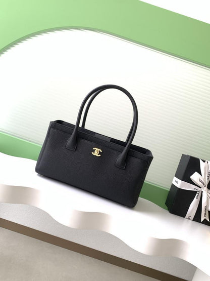 Gold Calfskin Top Handle Bag