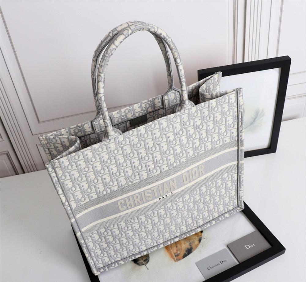 Classic Italian-Inspired Blue Embroidered Top Handle Bag