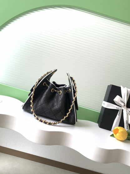 Straw Bucket Bag