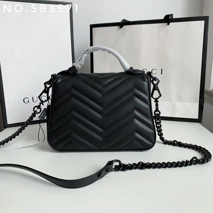 Modern Luxury Black Quilted Leather Shoulder Bag – Limited Edition