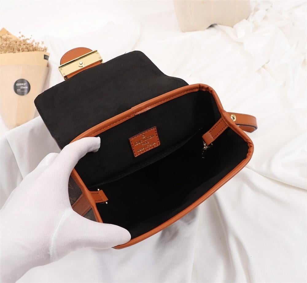 Elegant Stylish Monogram Leather Bag – Limited Edition