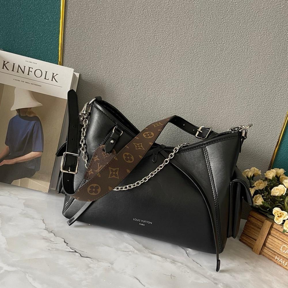 Classic Refined Leather Top Handle Bag