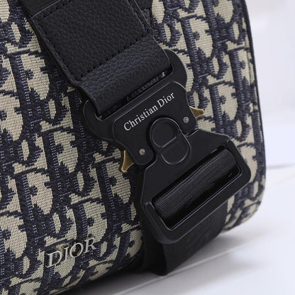 Luxury Premium Black Printed Calfskin Shoulder Bag