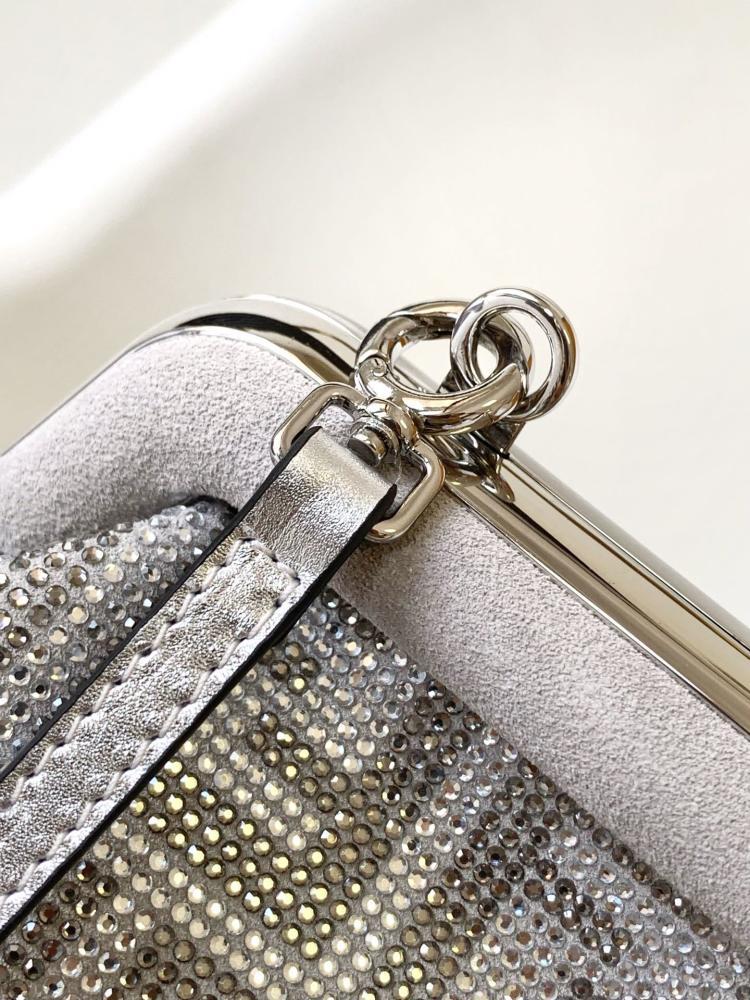 Crystal-Embellished Leather Wallet