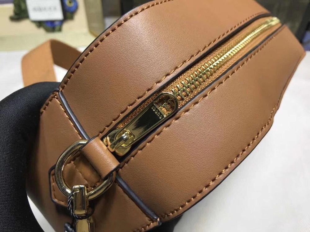 Ophidia Brown Nylon Shoulder Bag