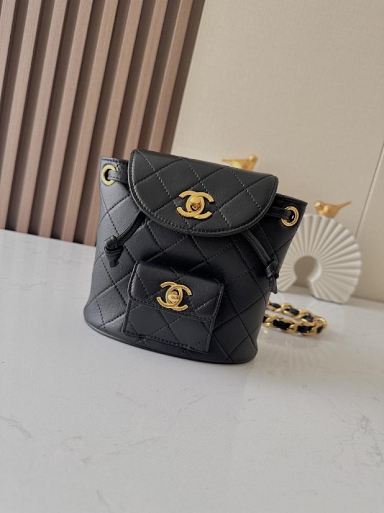 Classic Embroidered Leather Backpack