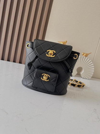 Classic Embroidered Leather Backpack
