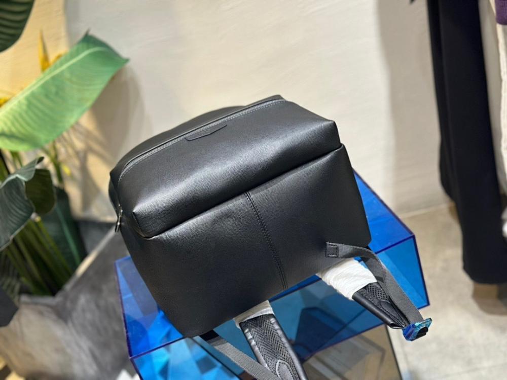 Classic Refined Silver Leather Backpack