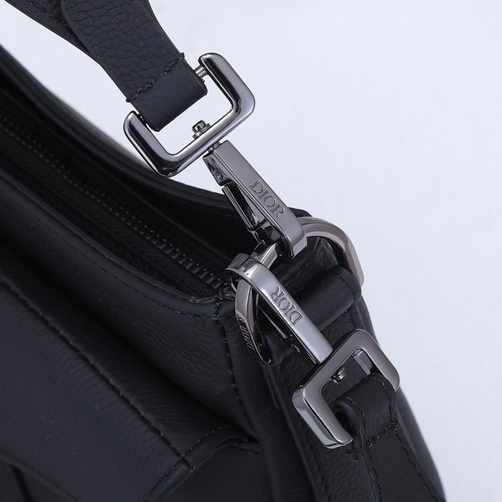 Luxury Stylish Black Quilted Calfskin Shoulder Bag