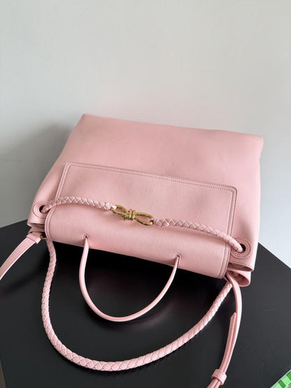 Gold Top Handle Bag