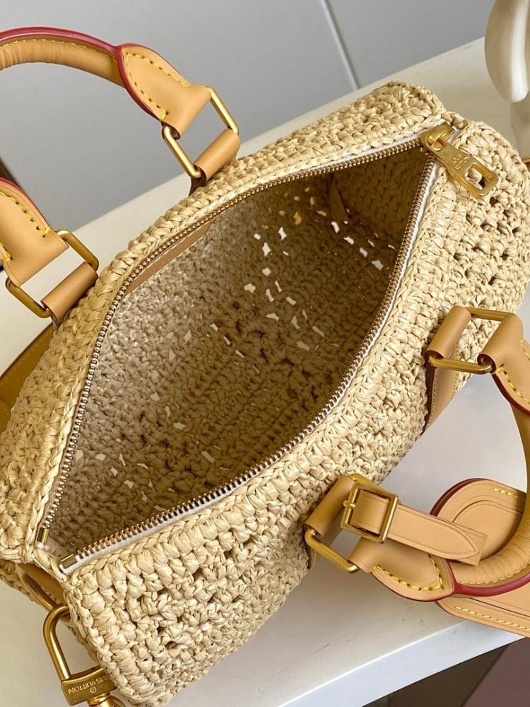 Luxury Elegant Woven Raffia Top Handle Bag – Special Edition