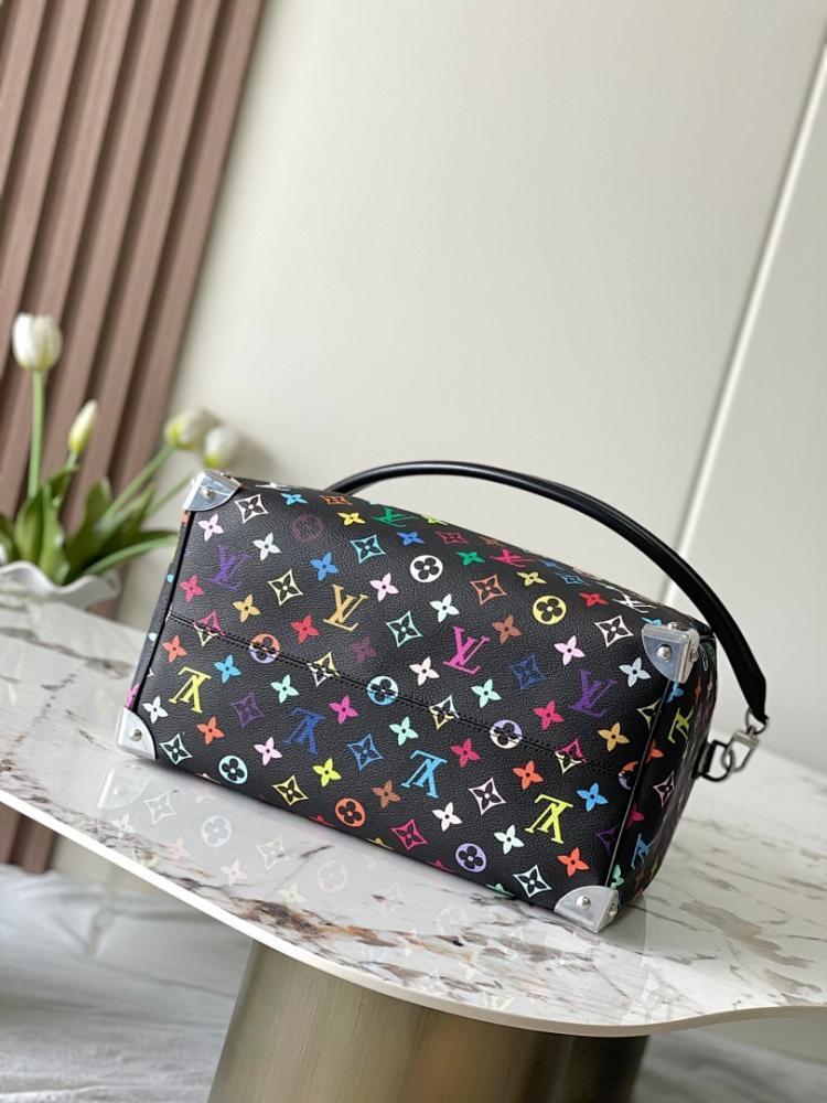 Italian-Inspired Stylish Monogram Leather Shoulder Bag