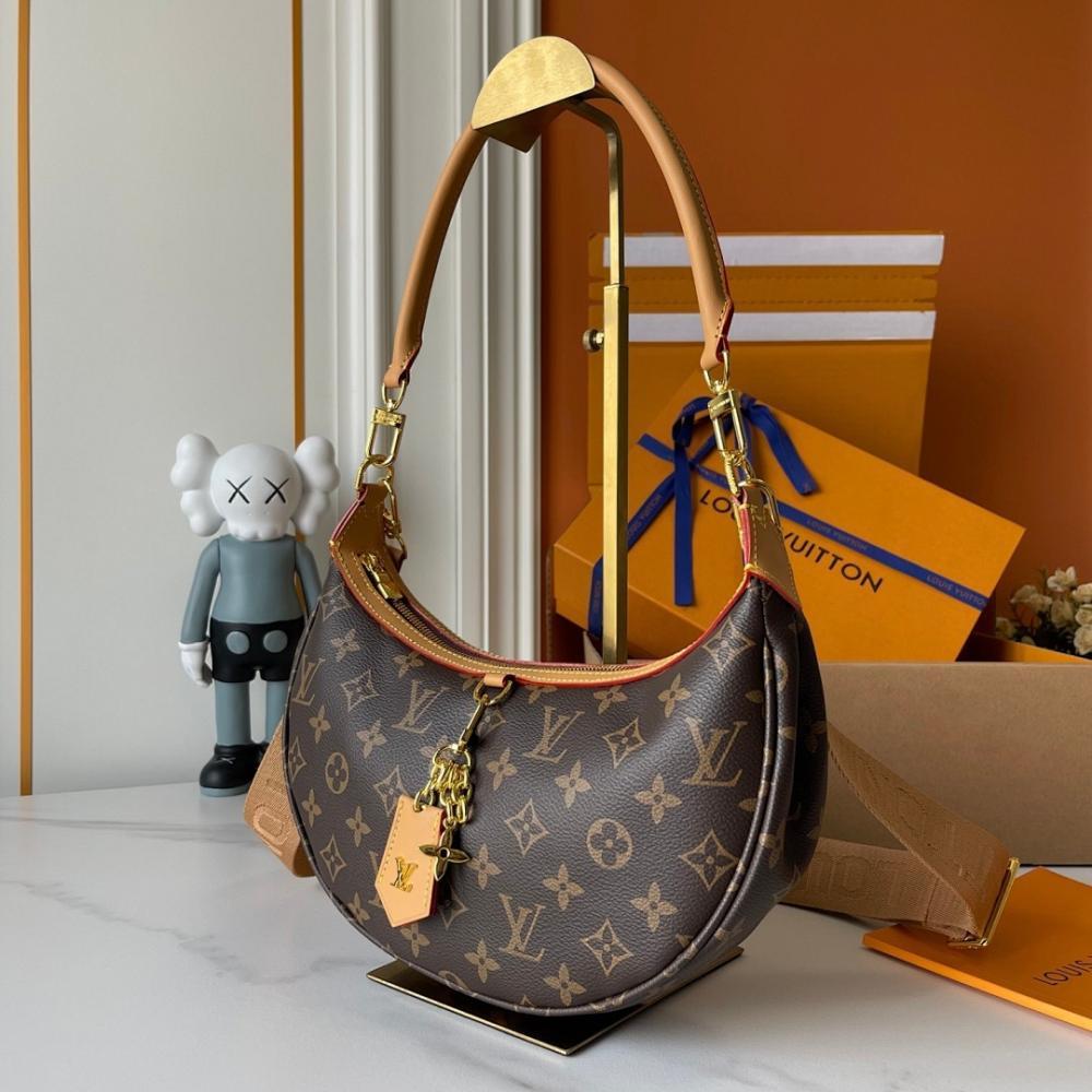 Stylish Refined Monogram Canvas Shoulder Bag