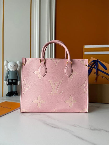 Luxury Elegant Monogram Leather Shoulder Bag