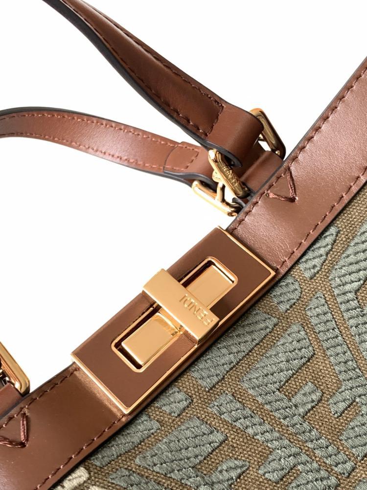 Embroidered Leather Tote Bag