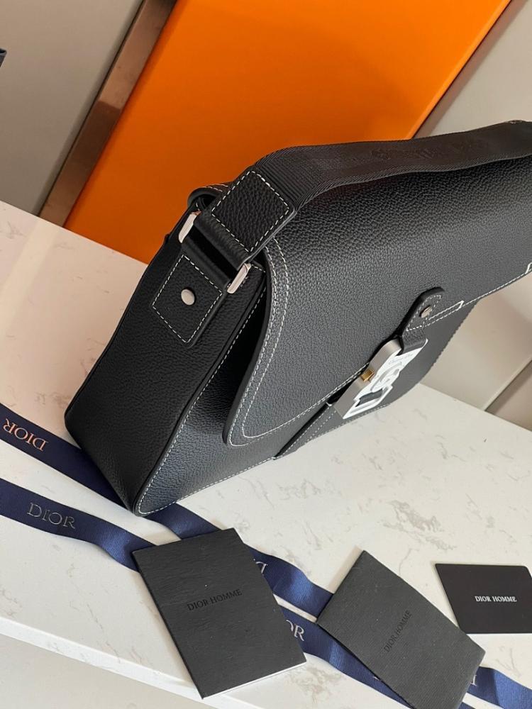 Classic Black Calfskin Shoulder Bag – Limited Edition