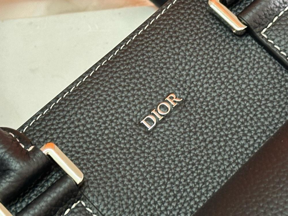 Classic Black Printed Leather Shoulder Bag – Limited Edition