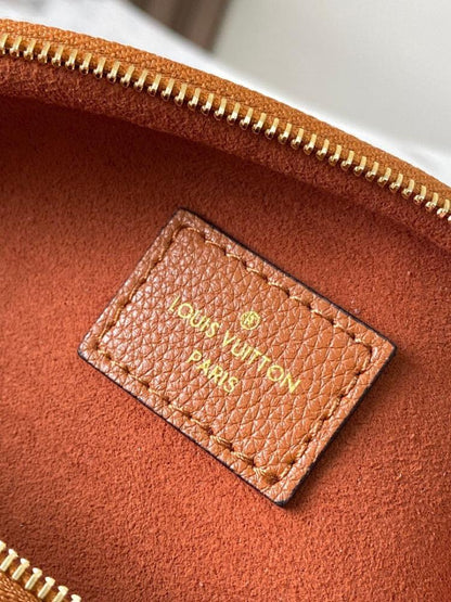 Classic Luxury Monogram Leather Shoulder Bag