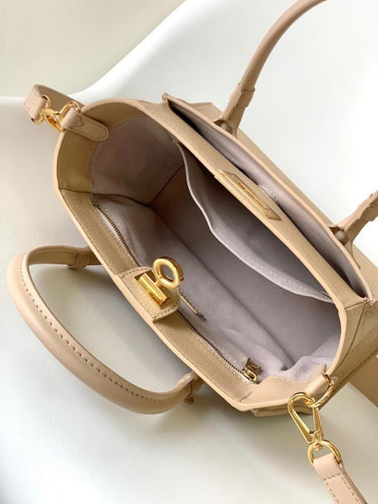 Stylish Premium Monogram Calfskin Shoulder Bag