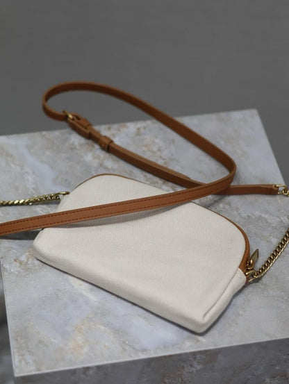Stylish Refined Gold Lambskin Top Handle Bag