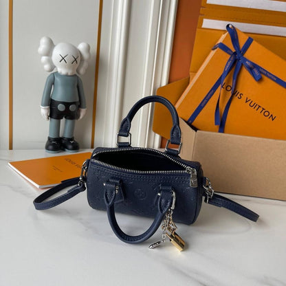 Speedy Monogram Leather Shoulder Bag
