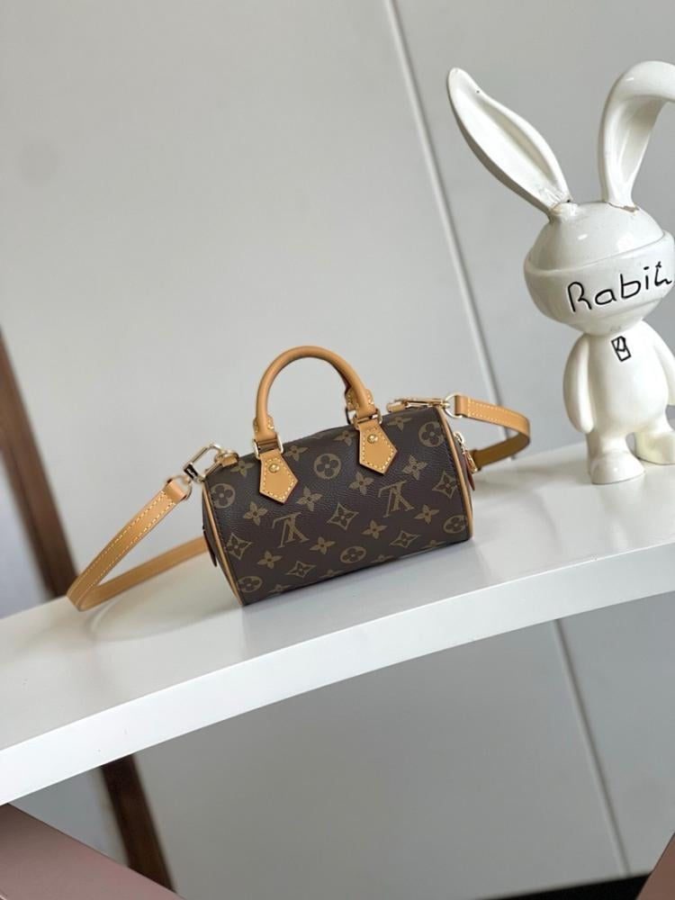 Speedy Monogram Leather Top Handle Bag