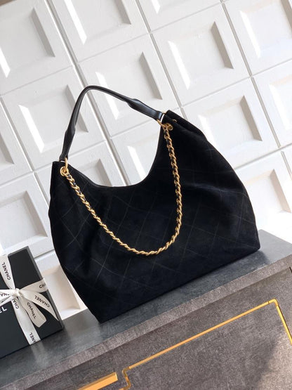 Suede Hobo Bag