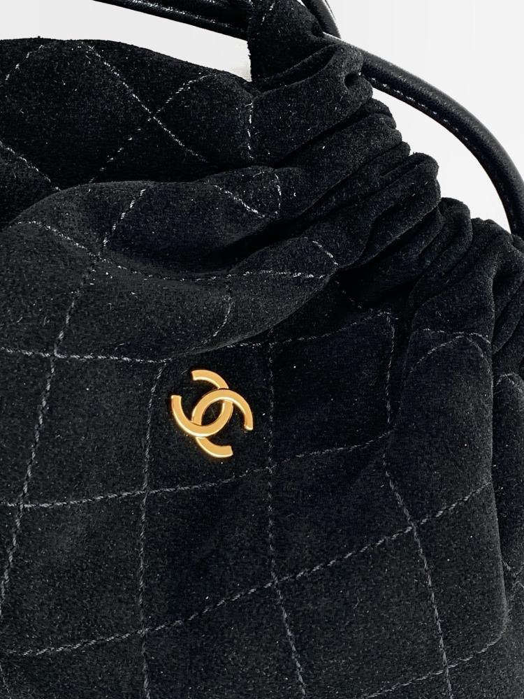 Classic Suede Top Handle Bag