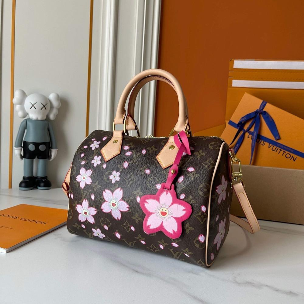 Speedy Monogram Leather Top Handle Bag