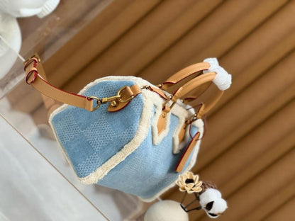 Classic Modern Leather Top Handle Bag