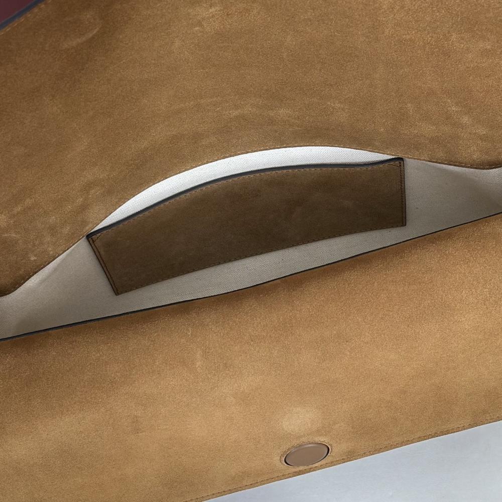 Suede Top Handle Bag