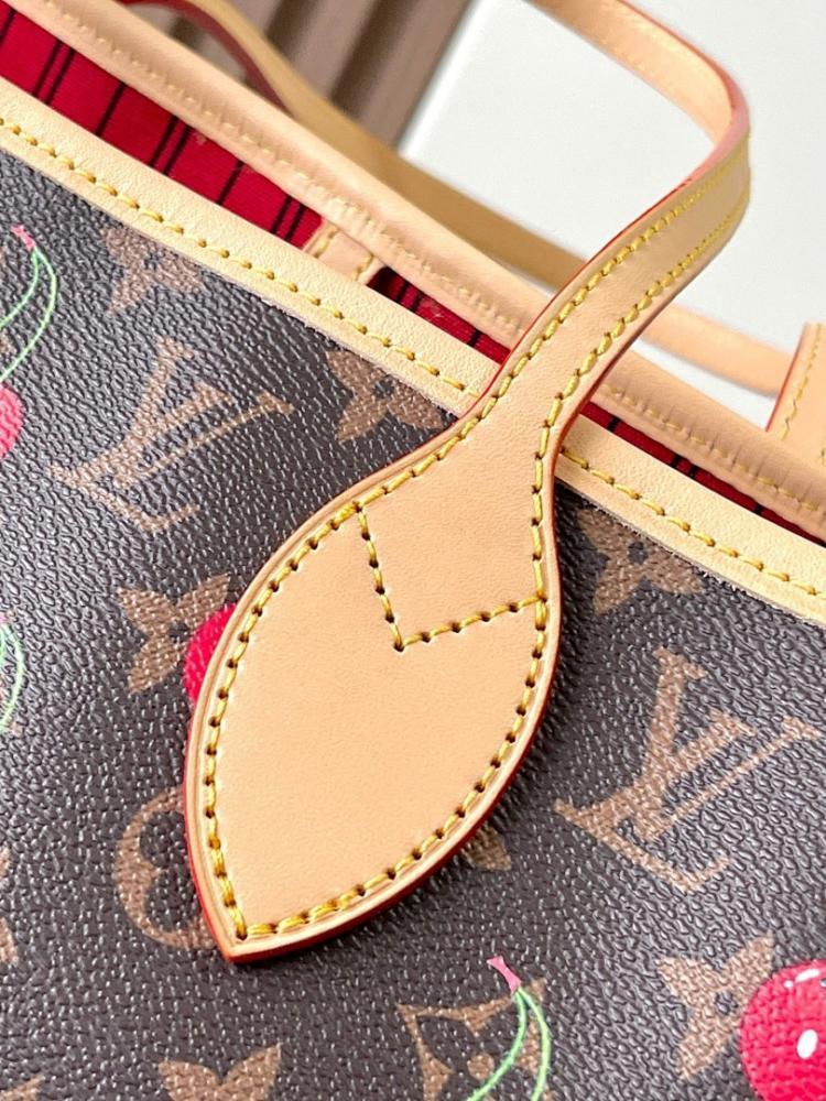 Neverfull Monogram Calfskin Tote Bag