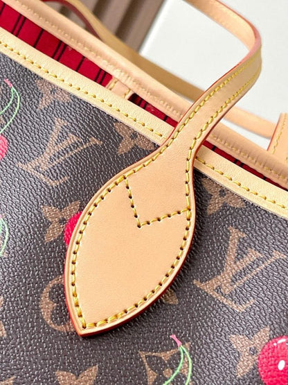 Neverfull Monogram Calfskin Tote Bag