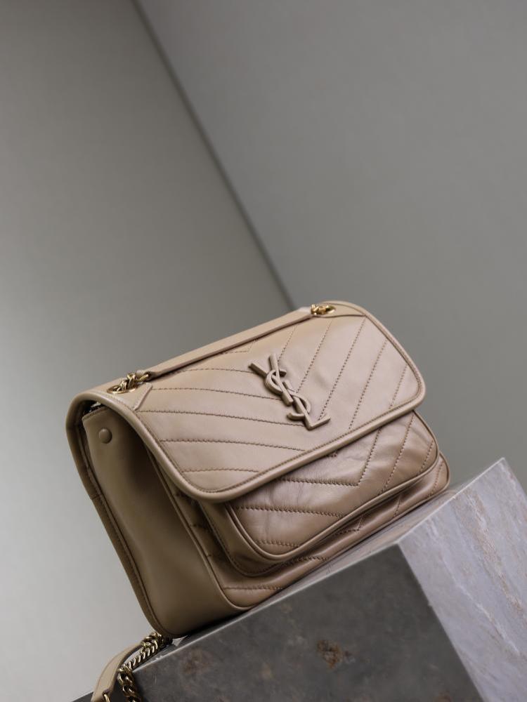 Gold Lambskin Top Handle Bag