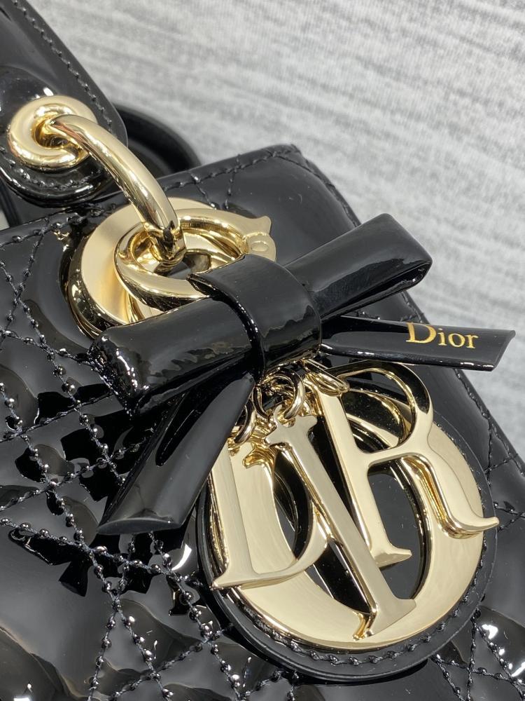 Lady My ABC Bag in Black Cannage Patent