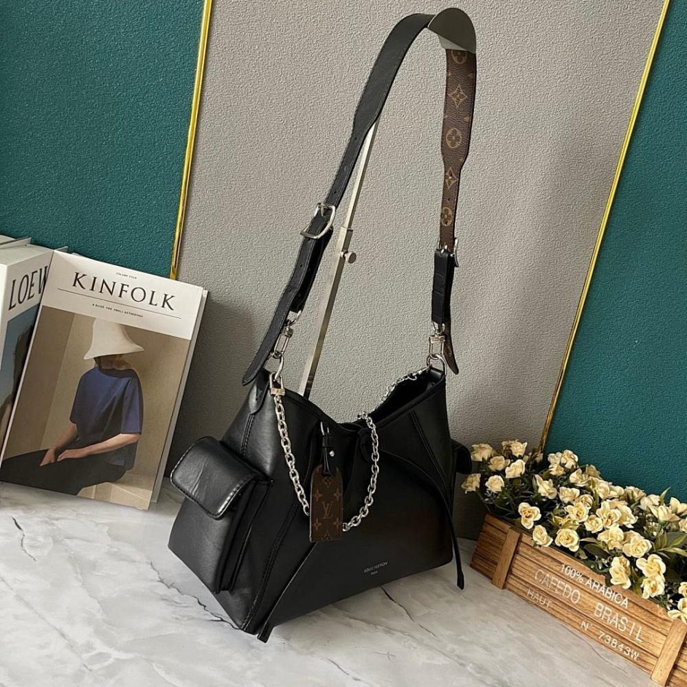 Classic Refined Leather Top Handle Bag