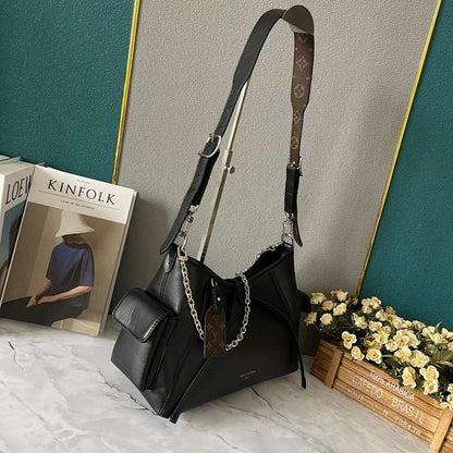 Classic Refined Leather Top Handle Bag