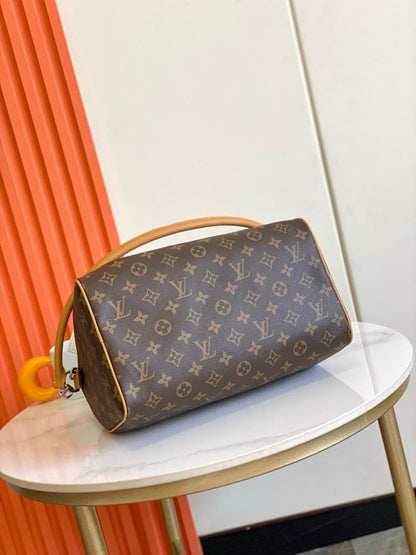 Stylish Refined Monogram Leather Shoulder Bag