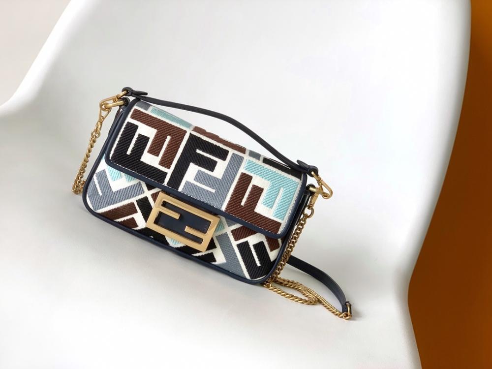 Embroidered Top Handle Bag