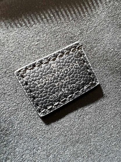 Modern Premium Black Embroidered Denim Shoulder Bag