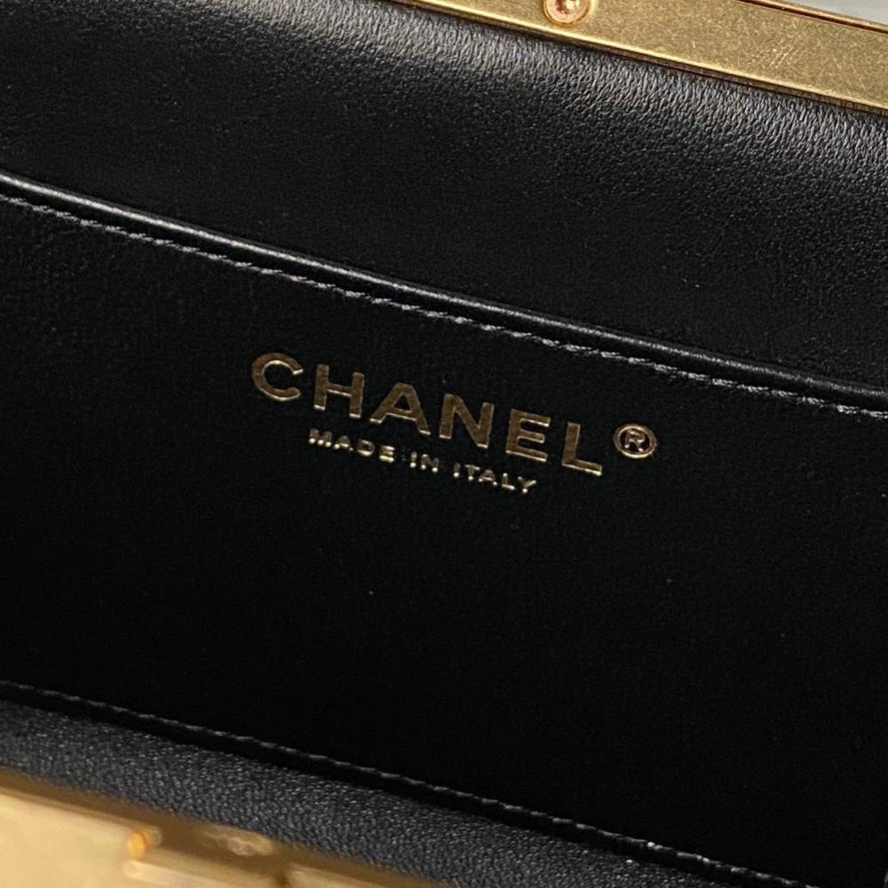 Gold Studded Leather Top Handle Bag