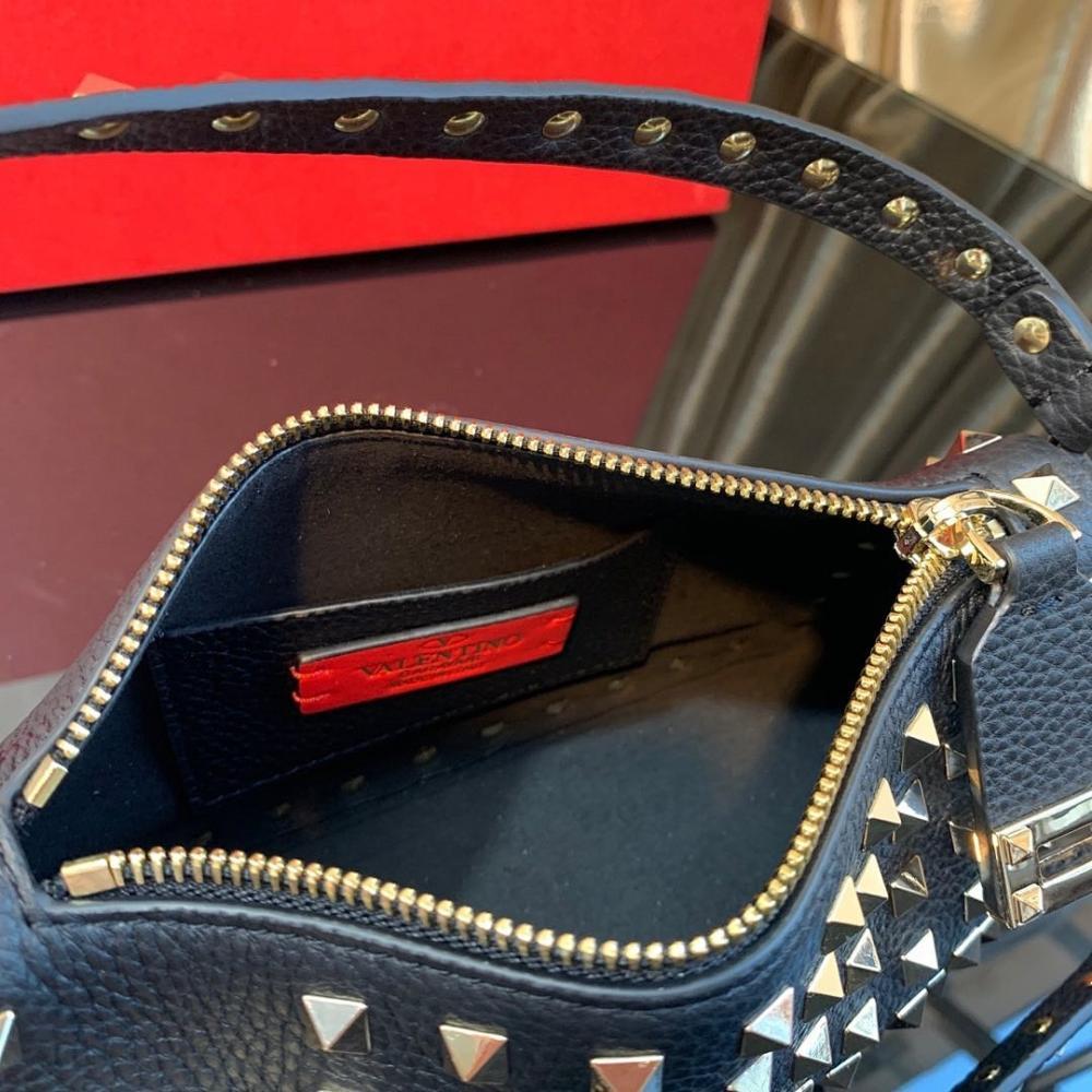 Modern Luxury Studded Calfskin Crossbody Bag